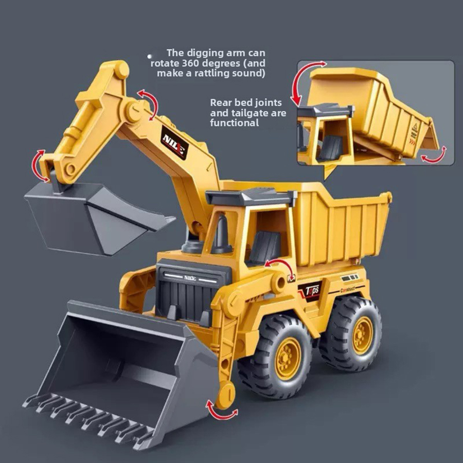Kids Outdoor Digger - 1pcs Excavator Truck Model Toy Engineering