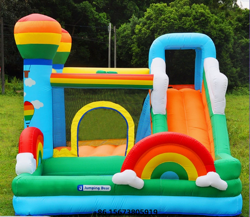 Kids Outdoor Jumping Castle - Kids Inflatable Castle with Slide and