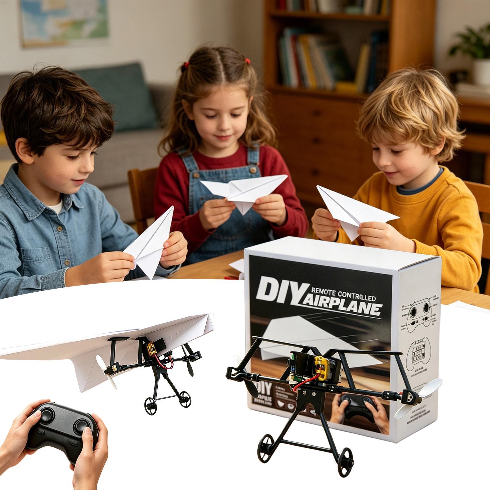 Kids Outdoor Kit - DIY RC Paper Airplane Kit Plane