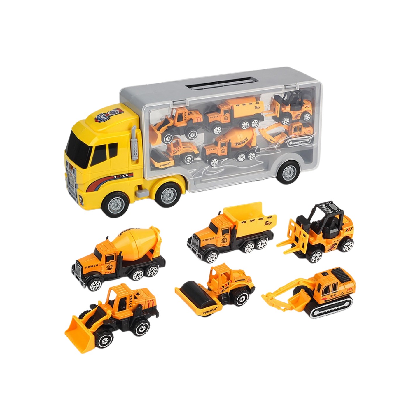 Kids Outdoor Digger - 10 in 1 Alloy Die-cast Construction