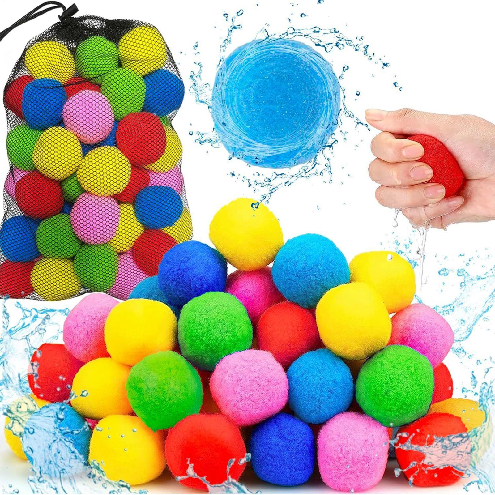 Kids Outdoor Exercise Equipment - 60pcs/set Reusable Water Balls Instant Refill