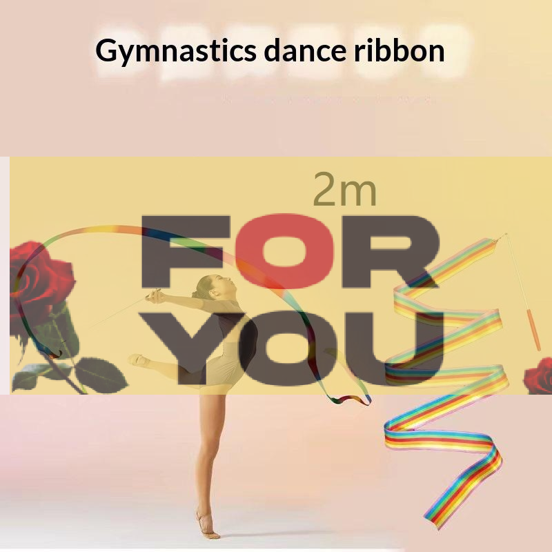 Balance Beam Outdoor - 【OD】Colorful Artistic Gymnastics Ribbon With Rod