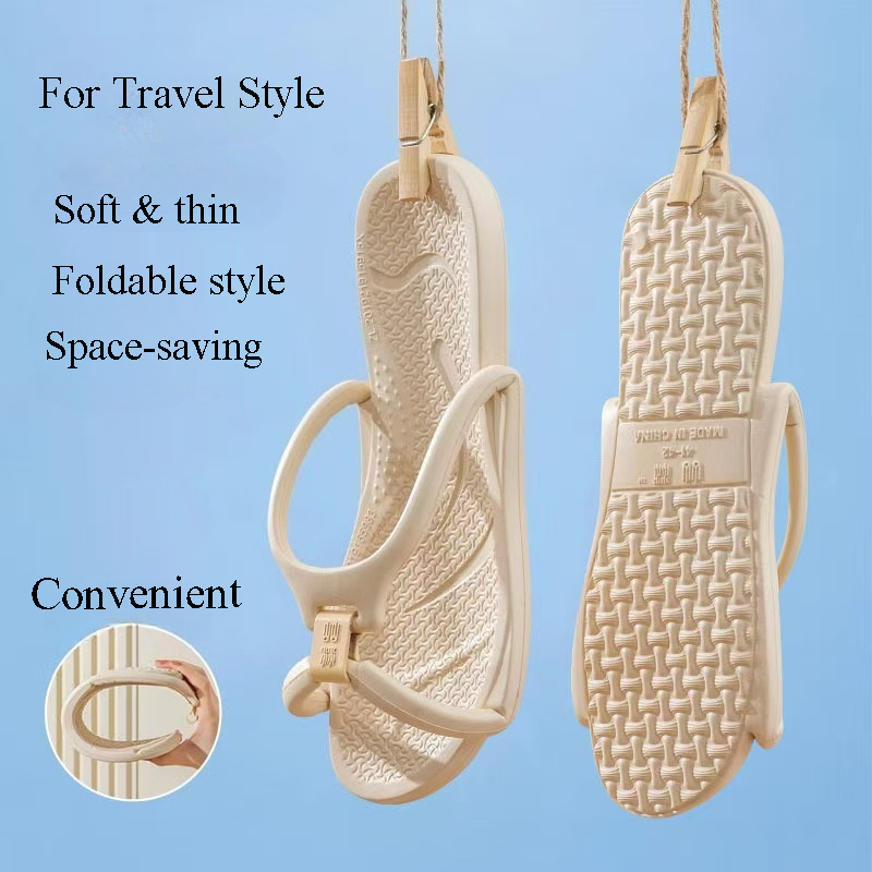 Kids Outdoor Obstacle Course - Foldable Travel Slippers Unisex EVA Flip