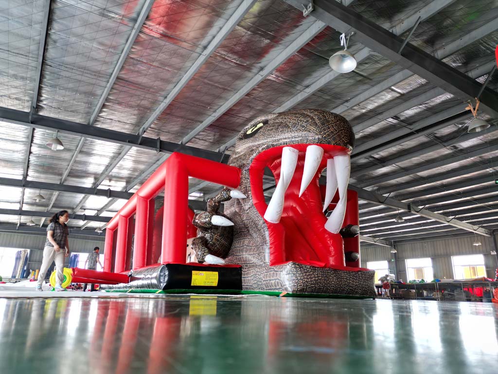 Kids Outdoor Jumping Castle - Inflatable Obstacle Course Commercial PVC Bouncy