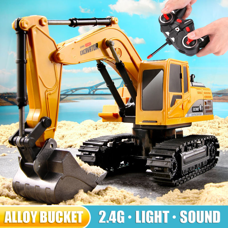 Kids Outdoor Digger - RC Excavator 2.4Ghz 6 Channel 1:24