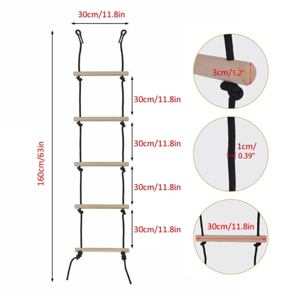 Children Climbing Rope Ladder  - огляд і ціна Kids Outdoor Swing Set