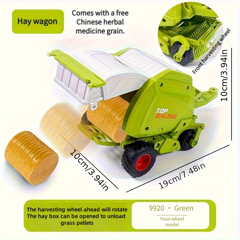1:24 Inertial Farm Tractor wit - огляд і ціна Kids Outdoor Exercise Equipment