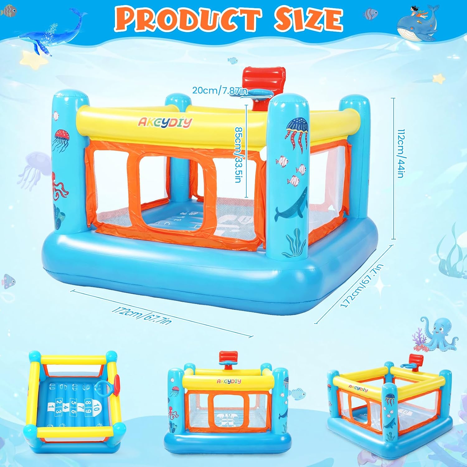 Bounce House, PVC Inflatable B - огляд і ціна Kids Outdoor Jumping Castle