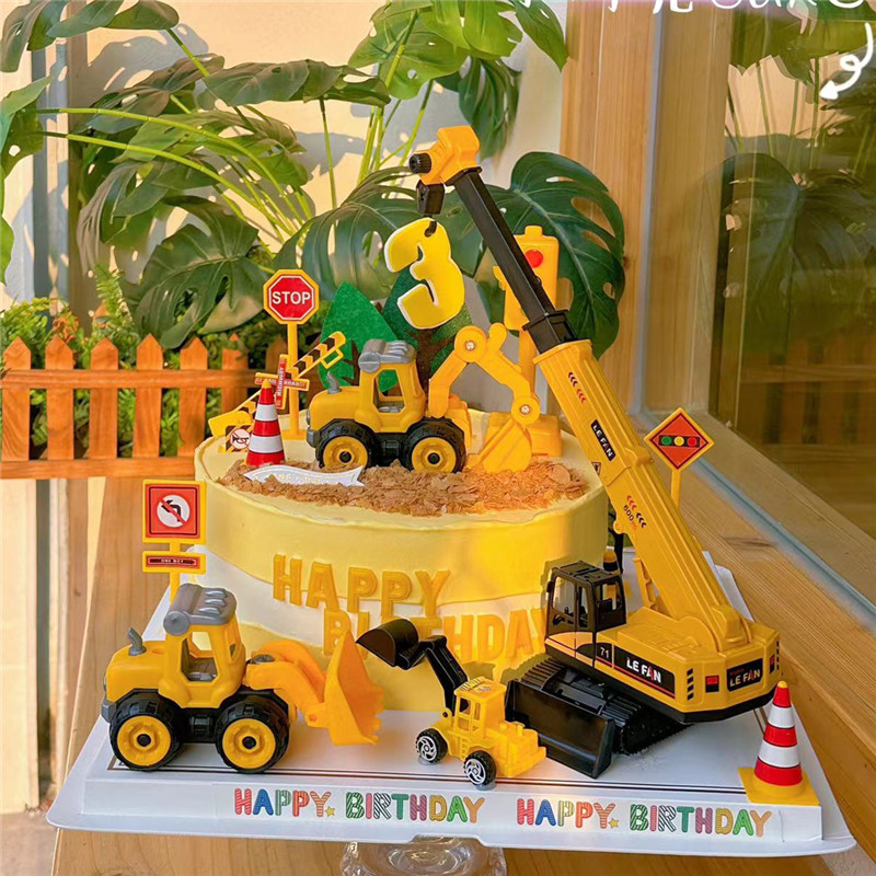 Excavator Crane Tractor Cake T - огляд і ціна Kids Outdoor Digger