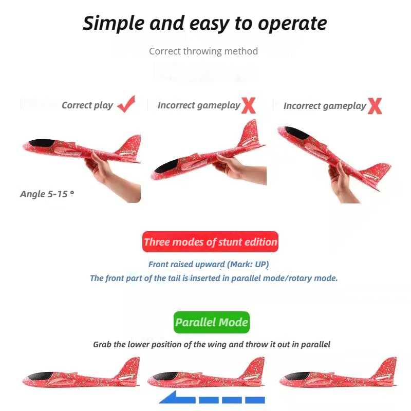 48cm Large Foam Airplane Child - огляд і ціна Kids Outdoor Kit