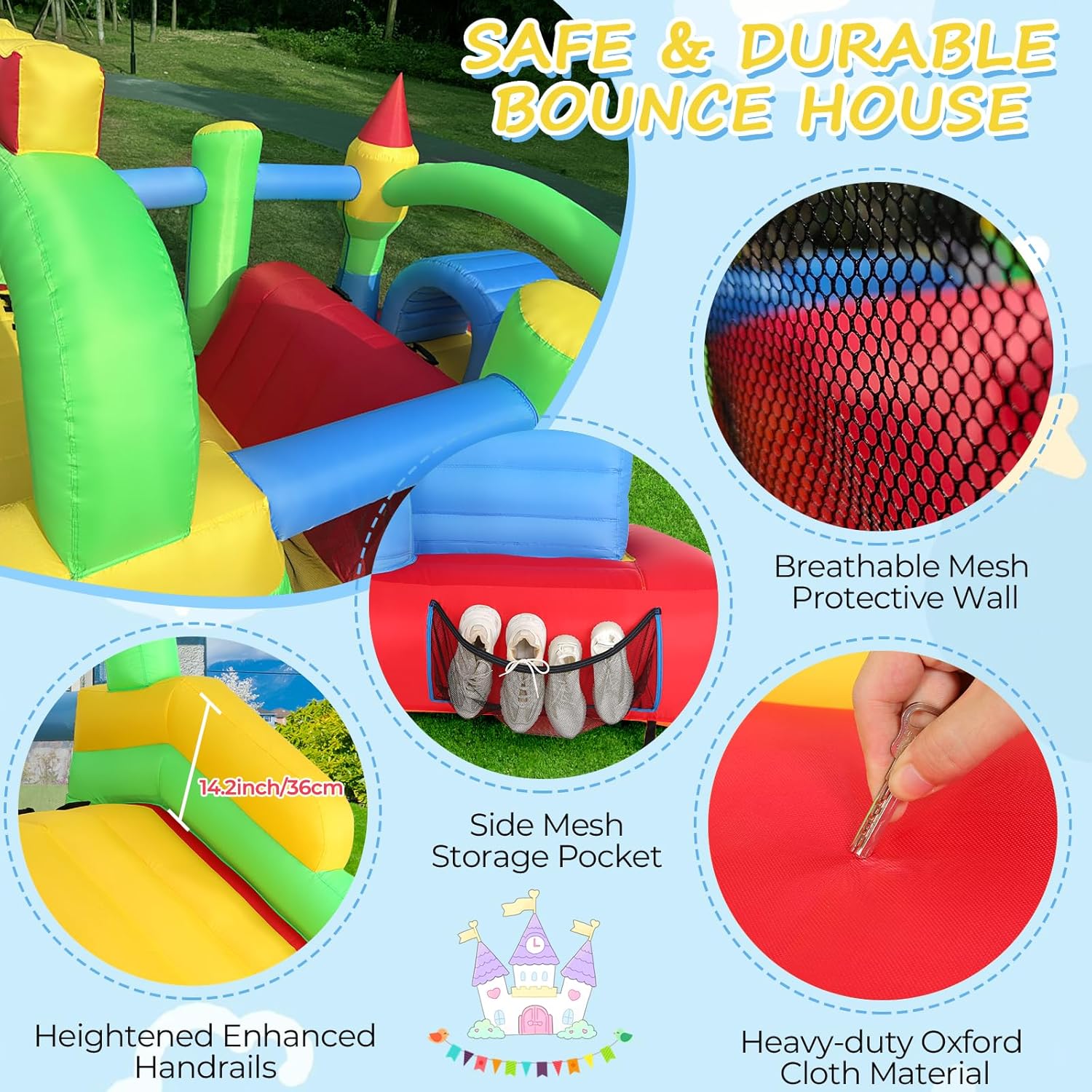 KF Inflatable Obstacle Course  - огляд і ціна Kids Outdoor Obstacle Course