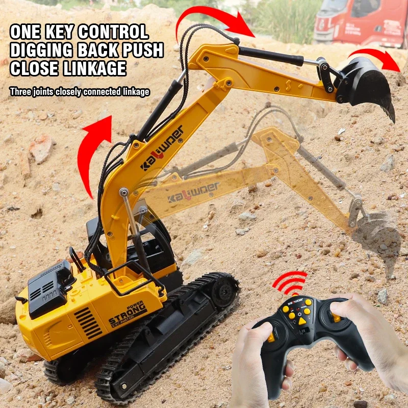 Huina Rc Excavator 1/24 9Ch Re - огляд і ціна Kids Outdoor Digger