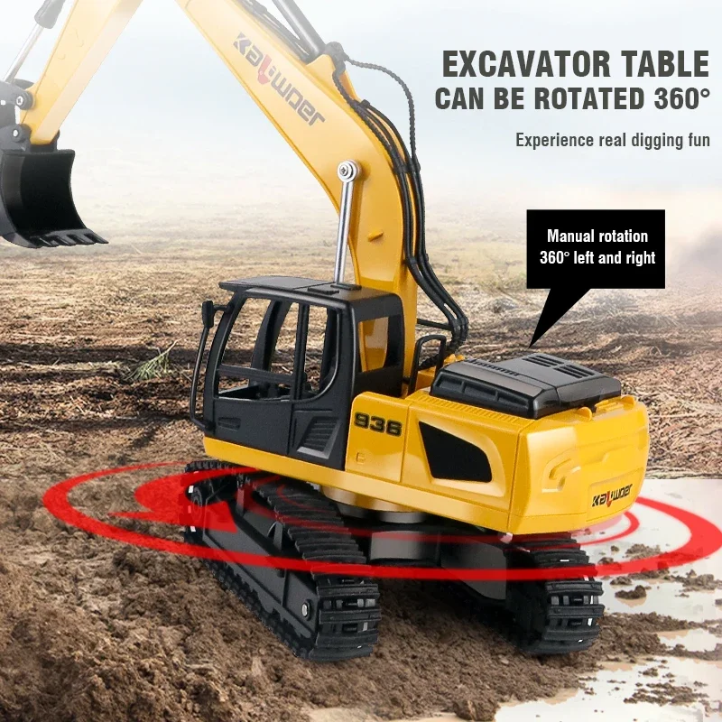 Huina Rc Excavator 1/24 9Ch Re - огляд і ціна Kids Outdoor Digger