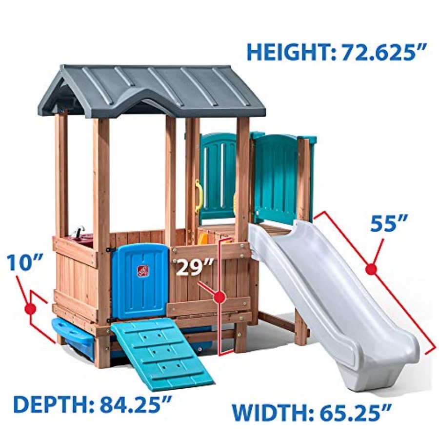 Woodland Adventure Playhouse & - огляд і ціна Kids Outdoor Swing Set