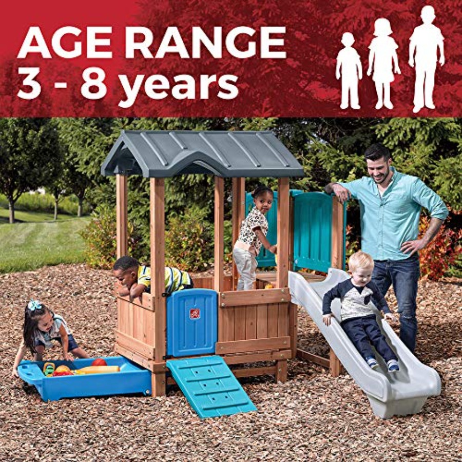Woodland Adventure Playhouse & - огляд і ціна Kids Outdoor Swing Set