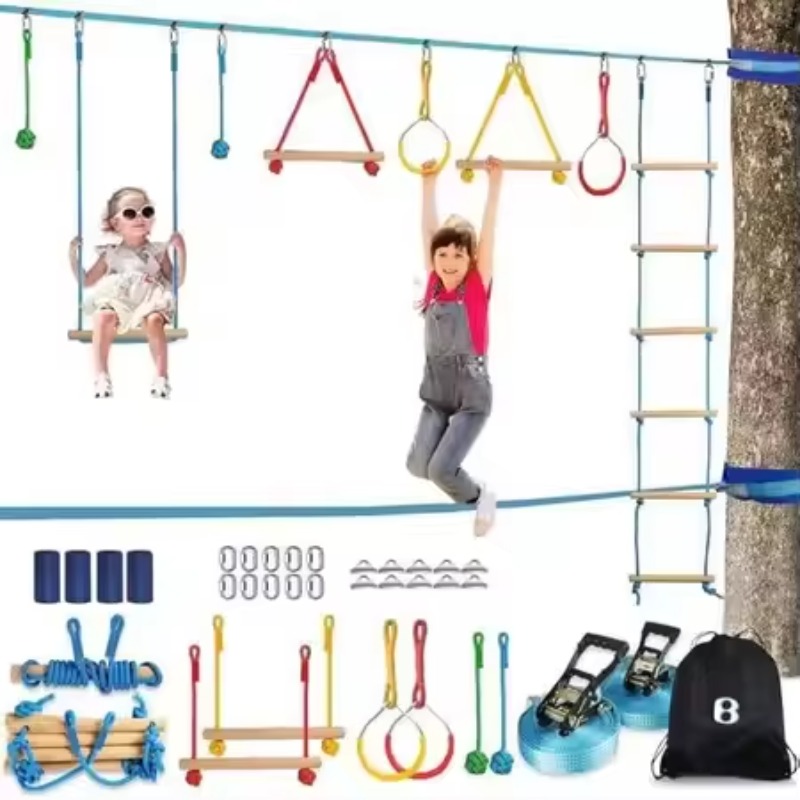 Warrior Obstacle Course Kit fo - огляд і ціна Kids Outdoor Monkey Bar Set