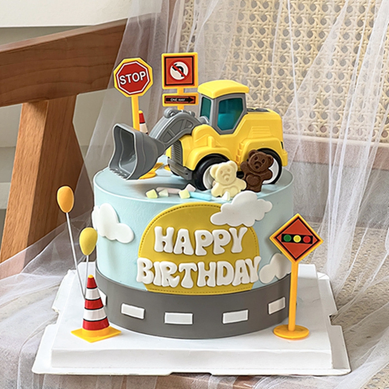 Construction Cake Toppers Birt - огляд і ціна Kids Outdoor Digger