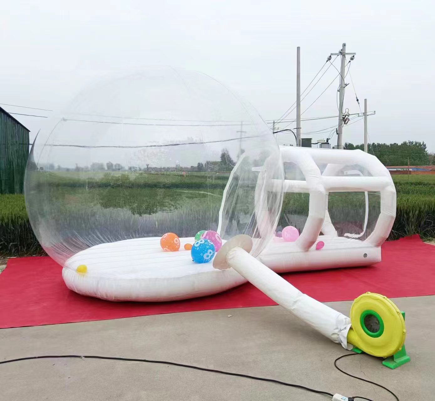 Outdoor  White PVC Inflatable  - огляд і ціна Kids Outdoor Jumping Castle